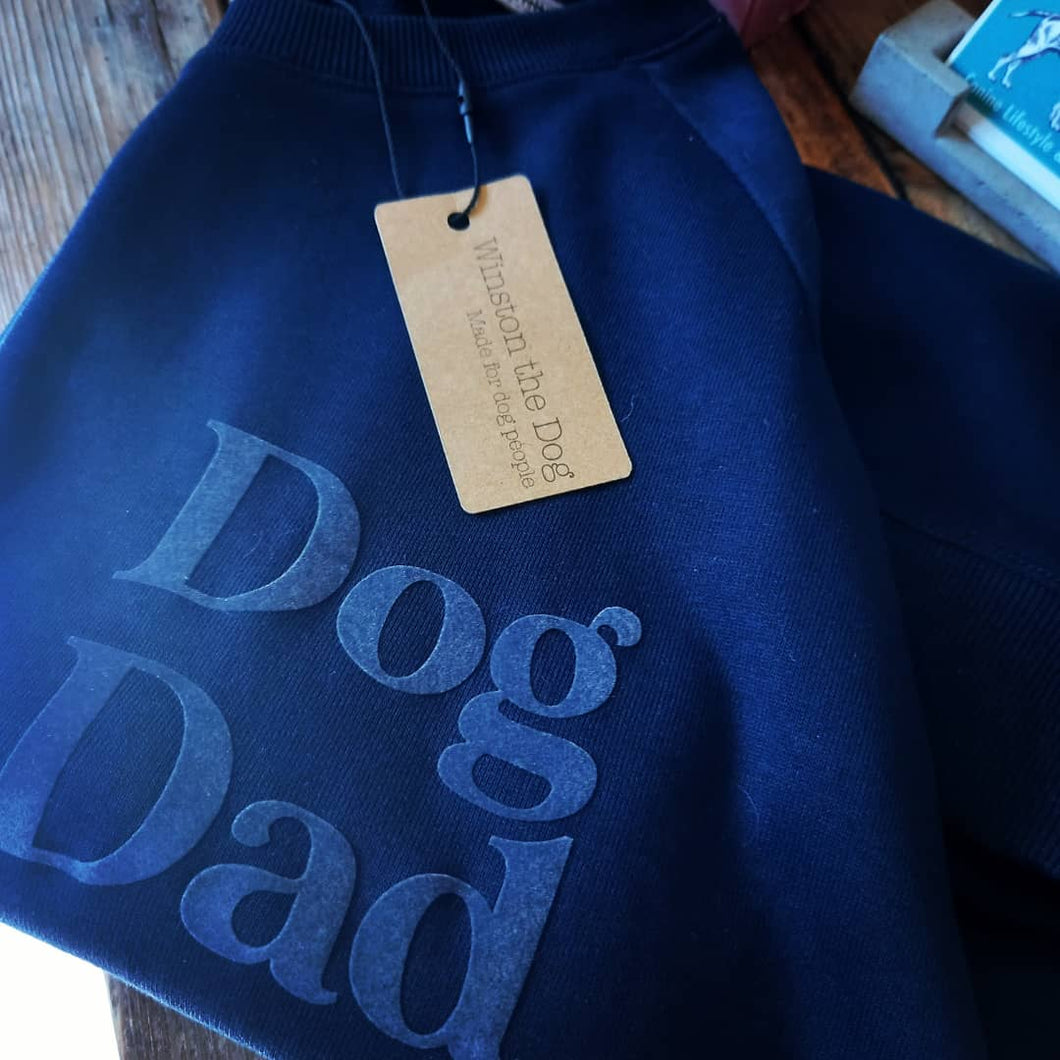 Black Dog Dad Cotton Sweatshirt